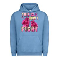 Pigment Pebble Blue This is how i fight Urban Hoodie - FaDigitalArtStudio