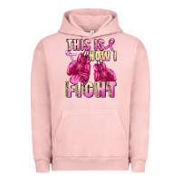 Pigment Salmon This is how i fight Urban Hoodie - FaDigitalArtStudio