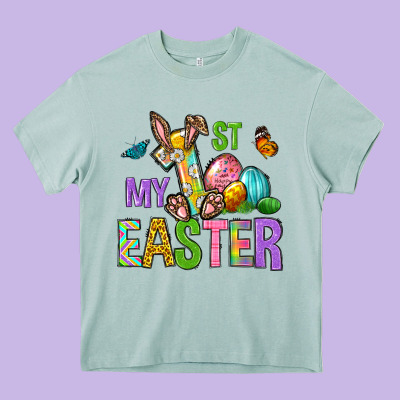 My First Easter Heavy Core Tee Designed By Neo Western