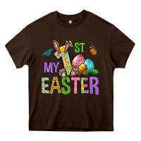 Chocolate Brown My first Easter Heavy Core Tee - Neo Western