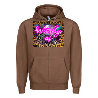 Chestnut Witchy Af Crystal Ball Zipper Hoodie - LillyAllenDesigns