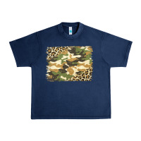 Navy leopard camo pattern background Urban Heavy Tee - Jasminsmagicworld