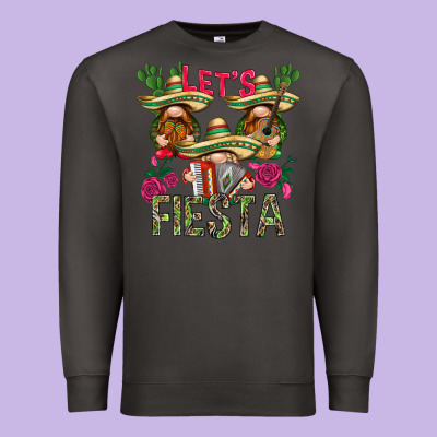 Let's Fiesta With Gnomes Premium Sweatshirt Designed By Nancycooperartshop
