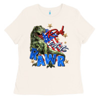 Bone red white rawr Ladies Tee - Zillion Design Studio