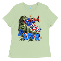 Matcha red white rawr Ladies Tee - Zillion Design Studio