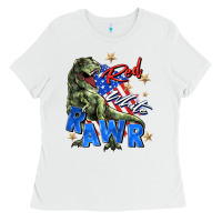 White red white rawr Ladies Tee - Zillion Design Studio