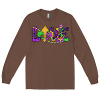 Chestnut mardi gras love Long Sleeve Tee - JahusDesignShop
