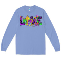 Colony Blue mardi gras love Long Sleeve Tee - JahusDesignShop