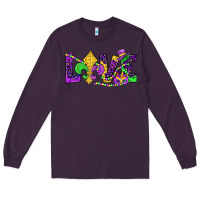 Plum mardi gras love Long Sleeve Tee - JahusDesignShop