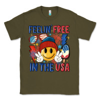 Army Green feelin free in the usa Classic Tee - MaliasSmallBusiness