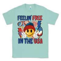 Seafoam feelin free in the usa Classic Tee - MaliasSmallBusiness