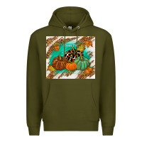 Army Green happy fall Premium Hoodie - TumblerDesignByShophia