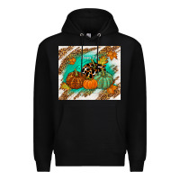 Black happy fall Premium Hoodie - TumblerDesignByShophia