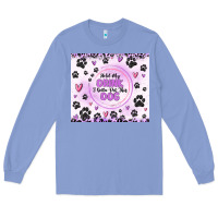 Colony Blue hold my drink i gotta pet this dog Long Sleeve Tee - MaliasSmallBusiness