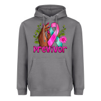Storm Previvor Breast Cancer Heavyweight Hoodie - NancyCooperArtShop