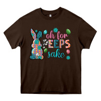 Chocolate Brown Oh for peeps shake Heavy Core Tee - Neo Western