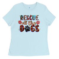 Rescue All The Dogs Ladies Tee | Teevron
