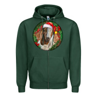 Sports Green Boer Goat Christmas Zipper Hoodie - LillyAllenDesigns