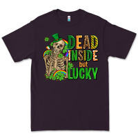 Plum dead inside but lucky  with skeleton Premium Tee - AdoDesignShop