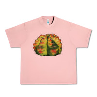 Salmon Gymnocalycium Variegated Cactus Urban Heavy Tee - LillyAllenDesigns