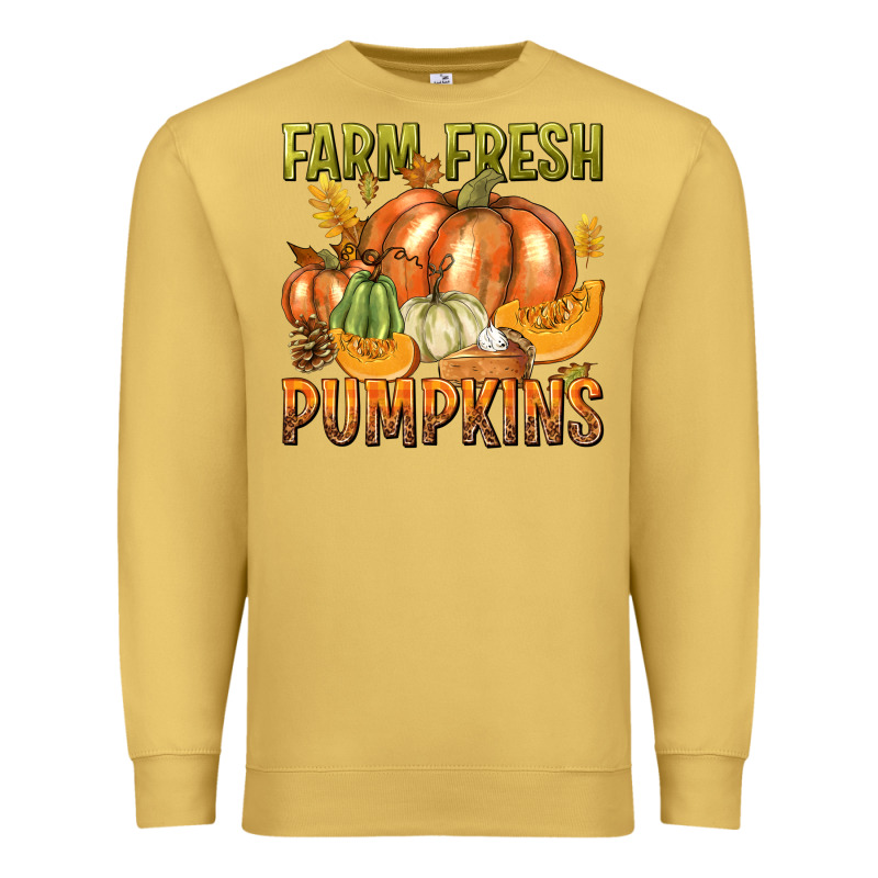 Farm Fresh Pumpkins Premium Sweatshirt by texasbilliewilder | Teevron