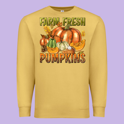 Farm Fresh Pumpkins Premium Sweatshirt Designed By Texasbilliewilder