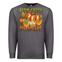 Charcoal Heather Farm Fresh Pumpkins Premium Sweatshirt - texasbilliewilder