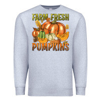 Heather Grey Farm Fresh Pumpkins Premium Sweatshirt - texasbilliewilder