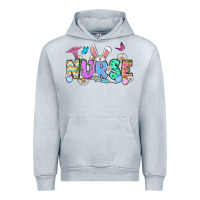 Heather Grey Easter Nurse Urban Hoodie - OliviaCreatesArt