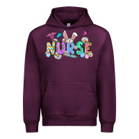 Mauve Wine Easter Nurse Urban Hoodie - OliviaCreatesArt