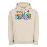 Pigment French Oak Easter Nurse Urban Hoodie - OliviaCreatesArt