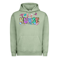 Pigment Oil Green Easter Nurse Urban Hoodie - OliviaCreatesArt