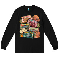 Black country cassette tapes Long Sleeve Tee - MaliasSmallBusiness