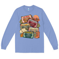 Colony Blue country cassette tapes Long Sleeve Tee - MaliasSmallBusiness