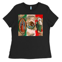 Black Virgin Mary and San Judas Ladies Tee - CTS Tumbler Store