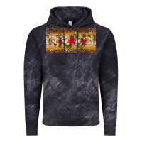 Cloud Black western  leopardfloral licanse plate Vintage Hoodie - Artiststas