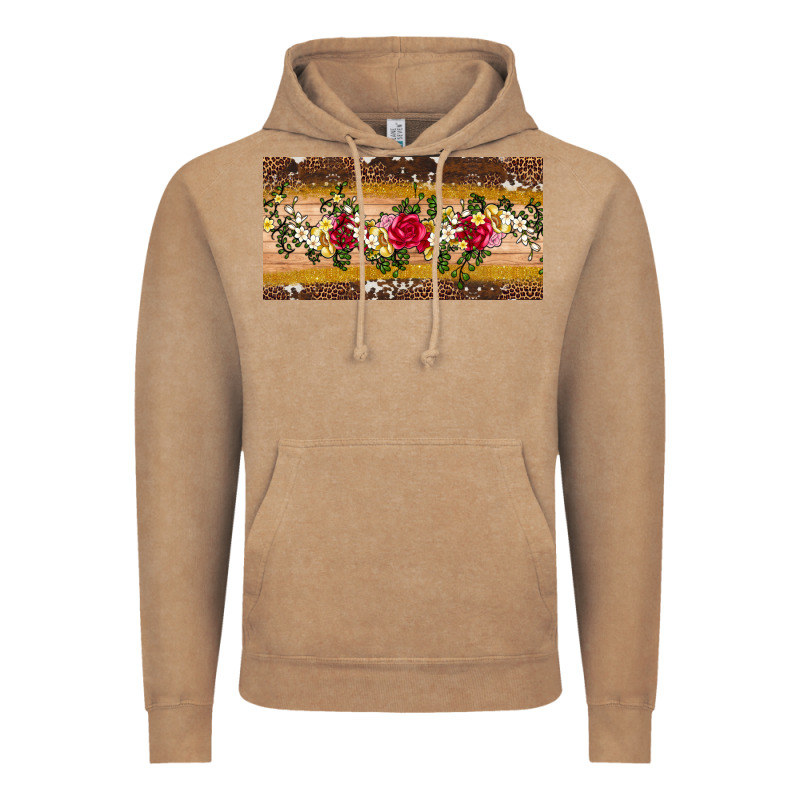 Western  Leopardfloral Licanse Plate Vintage Hoodie by Artiststas | Teevron
