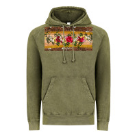 Vintage Olive western  leopardfloral licanse plate Vintage Hoodie - Artiststas
