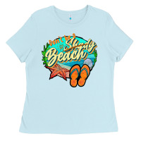 Baby Blue dont be a shady beach 2 Ladies Tee - JahusDesignShop