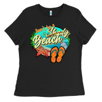 Black dont be a shady beach 2 Ladies Tee - JahusDesignShop