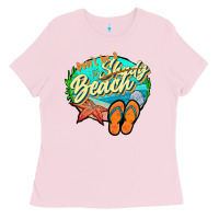 Bubblegum Pink dont be a shady beach 2 Ladies Tee - JahusDesignShop