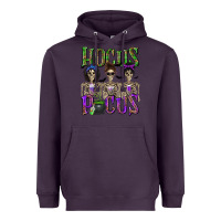Plum Hocus Pocus with Skeletons Heavyweight Hoodie - texasbilliewilder