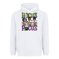 White Hocus Pocus with Skeletons Heavyweight Hoodie - texasbilliewilder