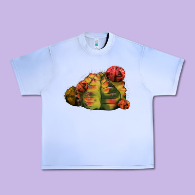 Gymnocalycium Variegated Cactus Urban Heavy Tee Designed By Lillyallendesigns