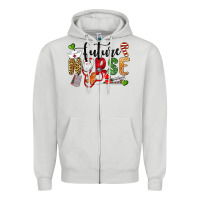 Dove Grey Chrismas future nurse Zipper Hoodie - LillyAllenDesigns