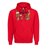 Red Chrismas future nurse Zipper Hoodie - LillyAllenDesigns