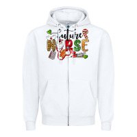 White Chrismas future nurse Zipper Hoodie - LillyAllenDesigns