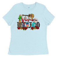 Baby Blue viva mexico Ladies Tee - CTS Tumbler Store