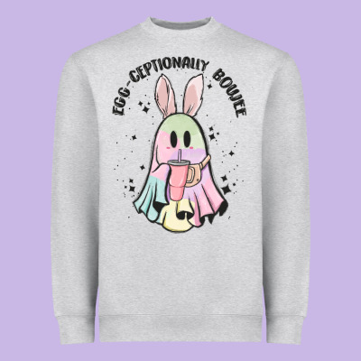 Egg Ceptionally Boujee Heavyweight Sweatshirt Designed By Maliassmallbusiness