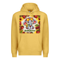 Antique Gold sweet summer cute elephant Premium Hoodie - TumblerDesignByShophia